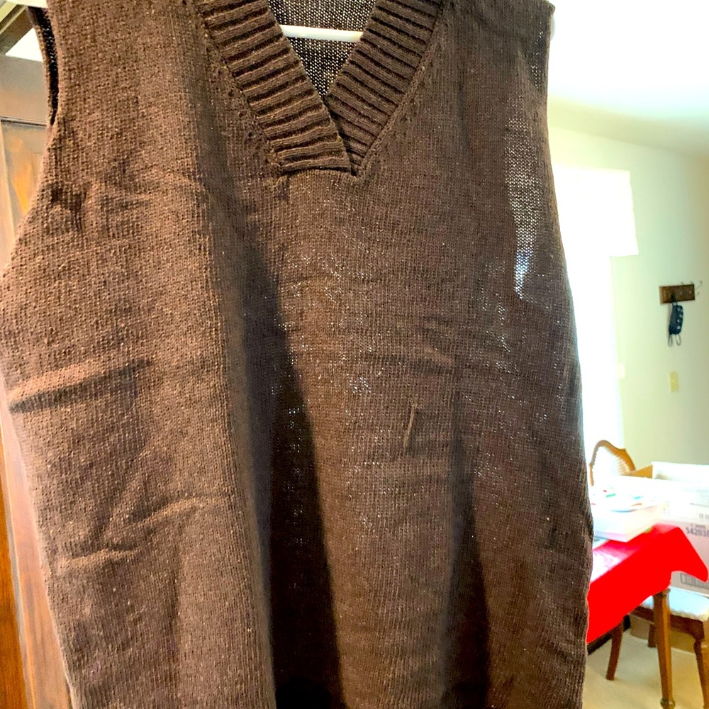 Amazon essential V-neck sweater.